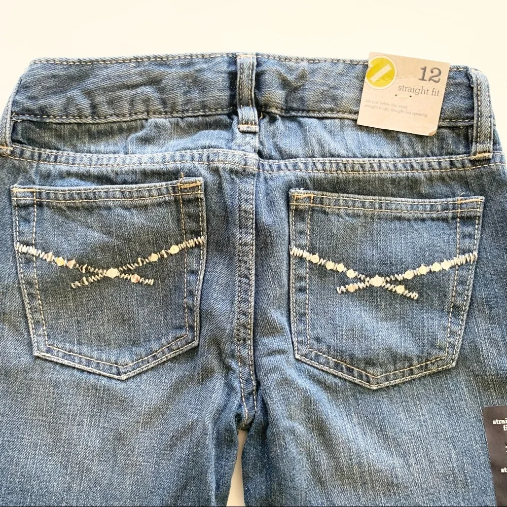 🌸New🌸 GapKids Straight Fit Jeans Size 12 Sequin NWT